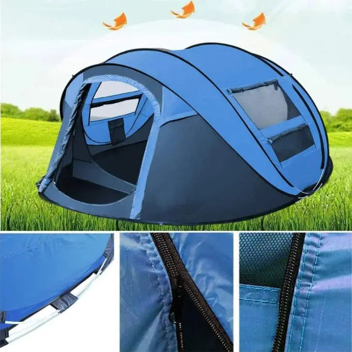 3-4 Person High-Quality Waterproof Automatic Instant Pop-Up Tent for Family Outdoor Camping