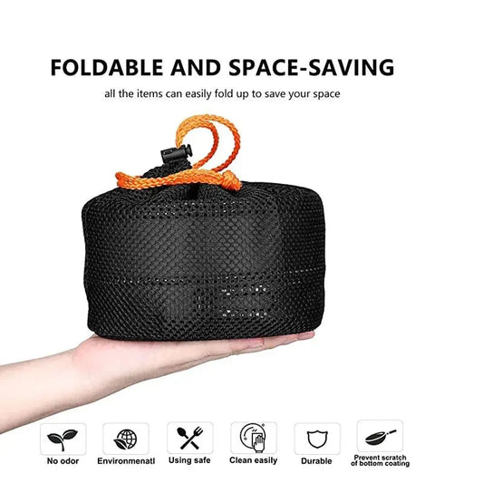 Lightweight Camping Cookware Kit – Outdoor Cooking Set issmos