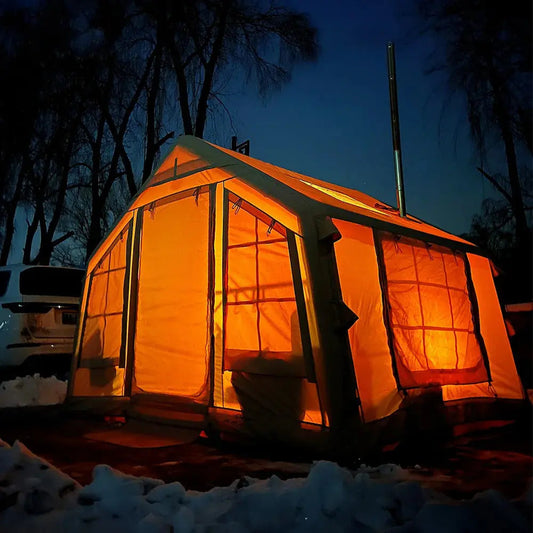 Winter Warm Inflatable Column Tent