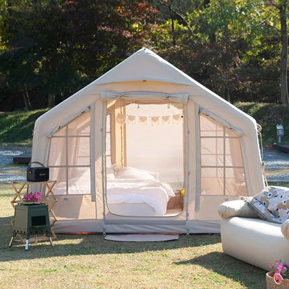 Winter Warm Inflatable Column Tent